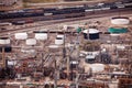 Salt Lake city oil refineries during day time, USA Royalty Free Stock Photo