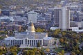 Salt Lake City skyline with Capitol building, Utah Royalty Free Stock Photo