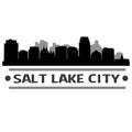 Salt Lake City Skyline City Icon Vector Art Design Royalty Free Stock Photo