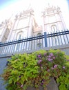 Salt Lake City, SLC, the capital. Utah State Capitol inside and out. Salt Lake Temple. Royalty Free Stock Photo