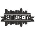 Salt Lake City Utah United States Of America USA Icon Vector Art Design Skyline Flat City Silhouette Editable Template Royalty Free Stock Photo