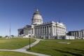 Salt Lake City, Utah. The Utah Capitol houses the chambers of the Utah State Legislature, the governor`s office, and the State Royalty Free Stock Photo