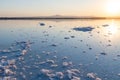 Sunset at Larnaca's Salt Lake, Cyprus