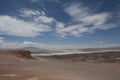 Salt Lake in the desert , Chile Royalty Free Stock Photo