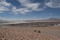 Salt Lake in the desert , Chile Royalty Free Stock Photo