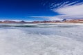 Salt lake in Los Flamencos National Reserve Royalty Free Stock Photo