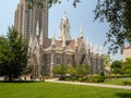 Salt Lake Mormon Temple of The Church of Jesus Christ of Latter-day Saints on Temple square the city, Utah Royalty Free Stock Photo