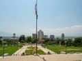 Salt Lake Mormon Temple of The Church of Jesus Christ of Latter-day Saints on Temple square the city, Utah Royalty Free Stock Photo