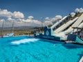 Salt Lake / Park City Olympic Park, Utah, United States : [ski jumps and bobsleigh in the Olympic park museum