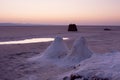 Salt lake in Sahara. Tunisia Royalty Free Stock Photo