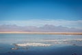 Salt lake salar in Atacama Desert, Chile, South America Royalty Free Stock Photo