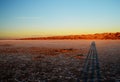 Salt Lake at Sunset