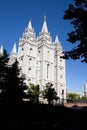 Salt Lake Temple exterior Royalty Free Stock Photo