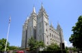 Salt Lake Temple of the Mormons in Utah Royalty Free Stock Photo