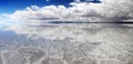 Salt Lake Uyuni bolivia - panorama Royalty Free Stock Photo