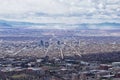 Salt Lake Valley and City panoramic views from the Red Butte Trail to the Living Room, Wasatch Front, Rocky Mountains in Utah Royalty Free Stock Photo