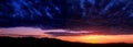 Salt Lake Valley sunset panorama Royalty Free Stock Photo