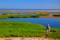 Through the Salt Marsh Royalty Free Stock Photo