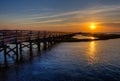 Salt Marsh Sunset Royalty Free Stock Photo