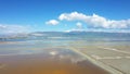 The salt marshes of Missolonghi and the Greek mountains