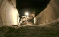 Salt mine on a depth 640 meters Carpathians Royalty Free Stock Photo