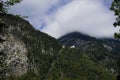 The salt mine in Hallstatt on a mountain that can be reached by elevator Royalty Free Stock Photo