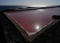 Salt mine in La Palma Island. Spain. Royalty Free Stock Photo