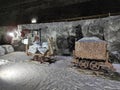 The salt mine in Slanic , Prahova County , Romania