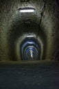 Salt mine tunnel Royalty Free Stock Photo