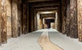 Salt miners corridors deep undeground - Wieliczka Salt Mine Royalty Free Stock Photo