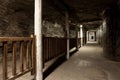 Salt miners corridors deep undeground - Wieliczka Salt Mine Royalty Free Stock Photo