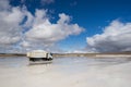 Salt mining equipment Royalty Free Stock Photo