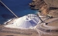 Salt mining stockpile