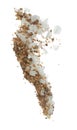 Salt mix sand flying explosion, great big white salts flower explode abstract cloud fly. Sand salt rock splash in air, seasoning