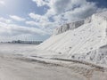 Salt Morton sea ocean Bahamas inagua Royalty Free Stock Photo