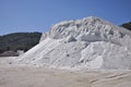 Salt mountain in the salt flats of Ibiza