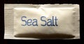 An individual portion salt packet