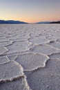 Salt pan polygons Royalty Free Stock Photo