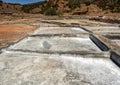 Salt pans in the Atlas Mountains of Morocco.