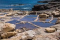 Salt pans, city Marsaskala, island Malta