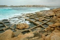 Sea filling salt pans