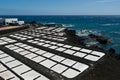 Salt pans of Fuencaliente, near the Teneguia volcan range, La Palma island