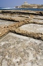 Salt Pans - Gozo - Malta Royalty Free Stock Photo