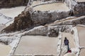 Salt Pans of the Maras Sal Salt Flats in Maras, Peru