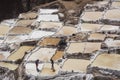 Salt Pans of the Maras Sal Salt Flats in Maras, Peru