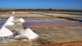 Salt pans on a saline exploration