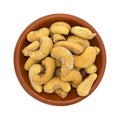 Salt and pepper cashews in a small bowl