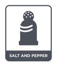 salt and pepper icon in trendy design style. salt and pepper icon isolated on white background. salt and pepper vector icon simple Royalty Free Stock Photo