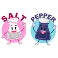 Salt and Pepper Mascot Royalty Free Stock Photo
