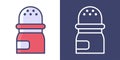 Salt and pepper shakers icon Filled Line and Outline for your website design  icon  logo  app. Vector Premium Ilustration Royalty Free Stock Photo